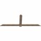 Ekena Millwork Eugene Smooth Timber Gable Bracket, Douglas Fir, 96"W x 36"H x 1 1/2"D x 5 1/2"F, 9/12 Pitch GBW096X36X0206EUG00SDF - alternate 3